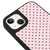 iPhone 14 Plus Pembe Kahverengi Benekler Telefon Kılıfı - Glossy - Popsoketsiz