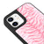 iPhone 12 Pembe Zebra Telefon Kılıfı - Glossy - Popsoketsiz