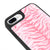 iPhone 8 Plus Pembe Zebra Telefon Kılıfı - Glossy - Popsoketsiz