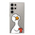 Samsung S24 Ultra Duck Heart Şeffaf Telefon Kılıfı - Şeffaf - Saydam