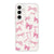 Samsung S24 Plus Pinky Ribbons Şeffaf Telefon Kılıfı - Şeffaf - Saydam