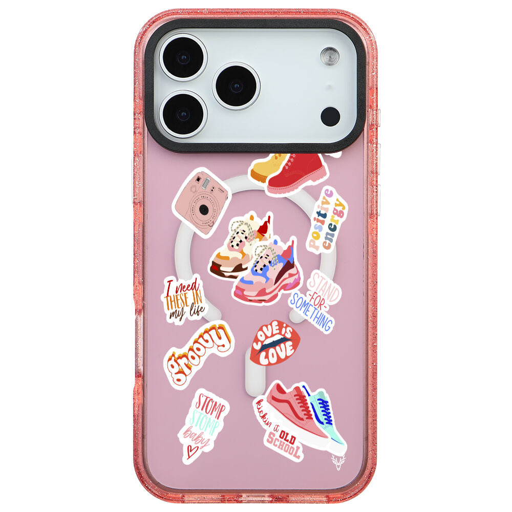 MagsafeliArtycaseSimliPembe