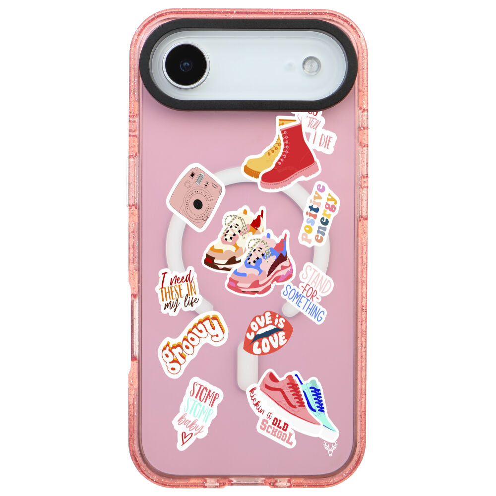 MagsafeliArtycaseSimliPembe