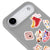 iPhone Air Groovy Telefon Kılıfı - Renkli Silikon - Gri