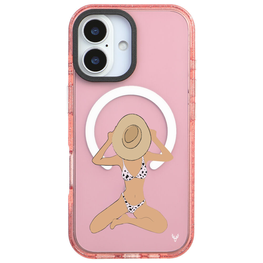 MagsafeliArtycaseSimliPembe