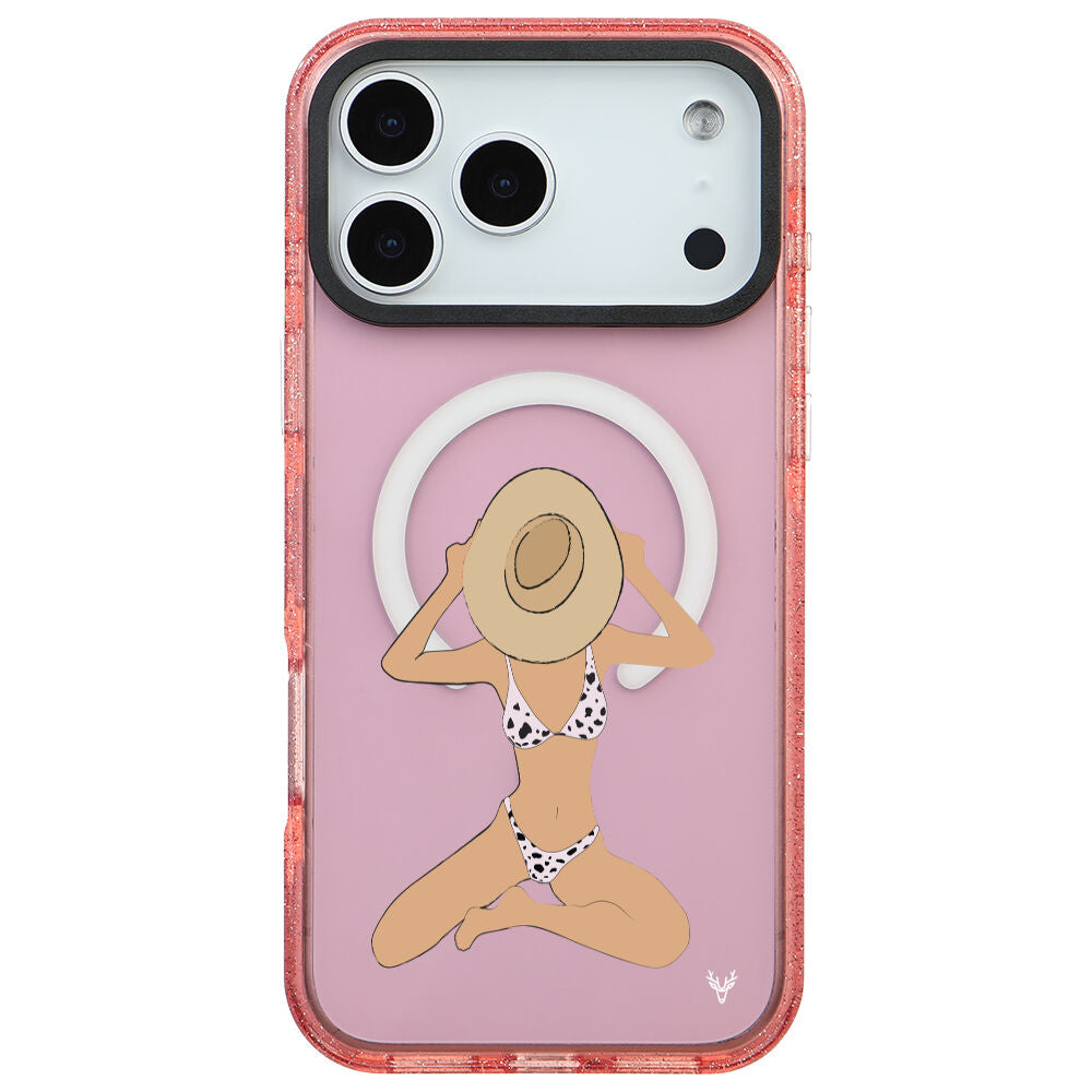 MagsafeliArtycaseSimliPembe