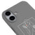 iPhone 17 Eskiz Telefon Kılıfı - Renkli Silikon - Gri