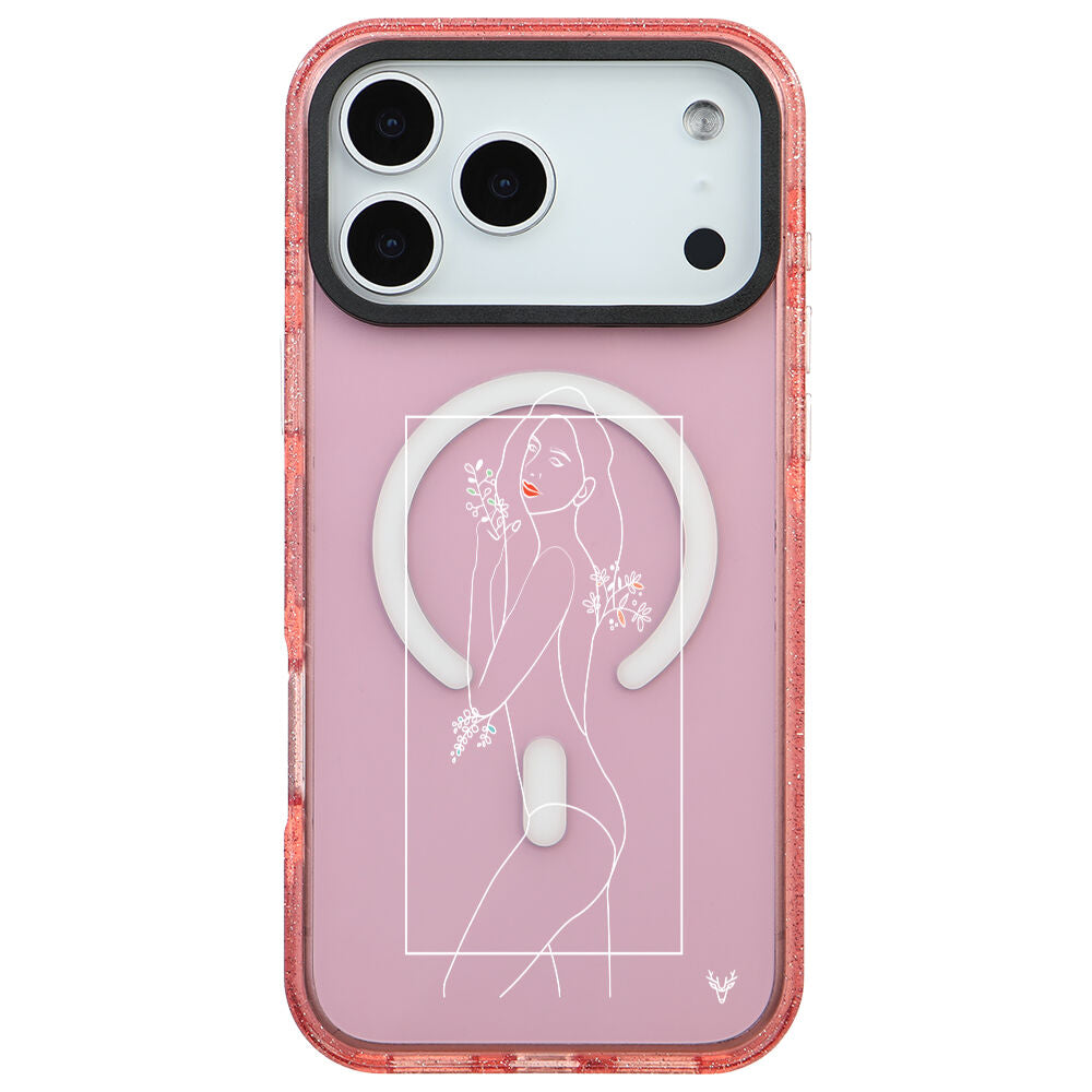 MagsafeliArtycaseSimliPembe