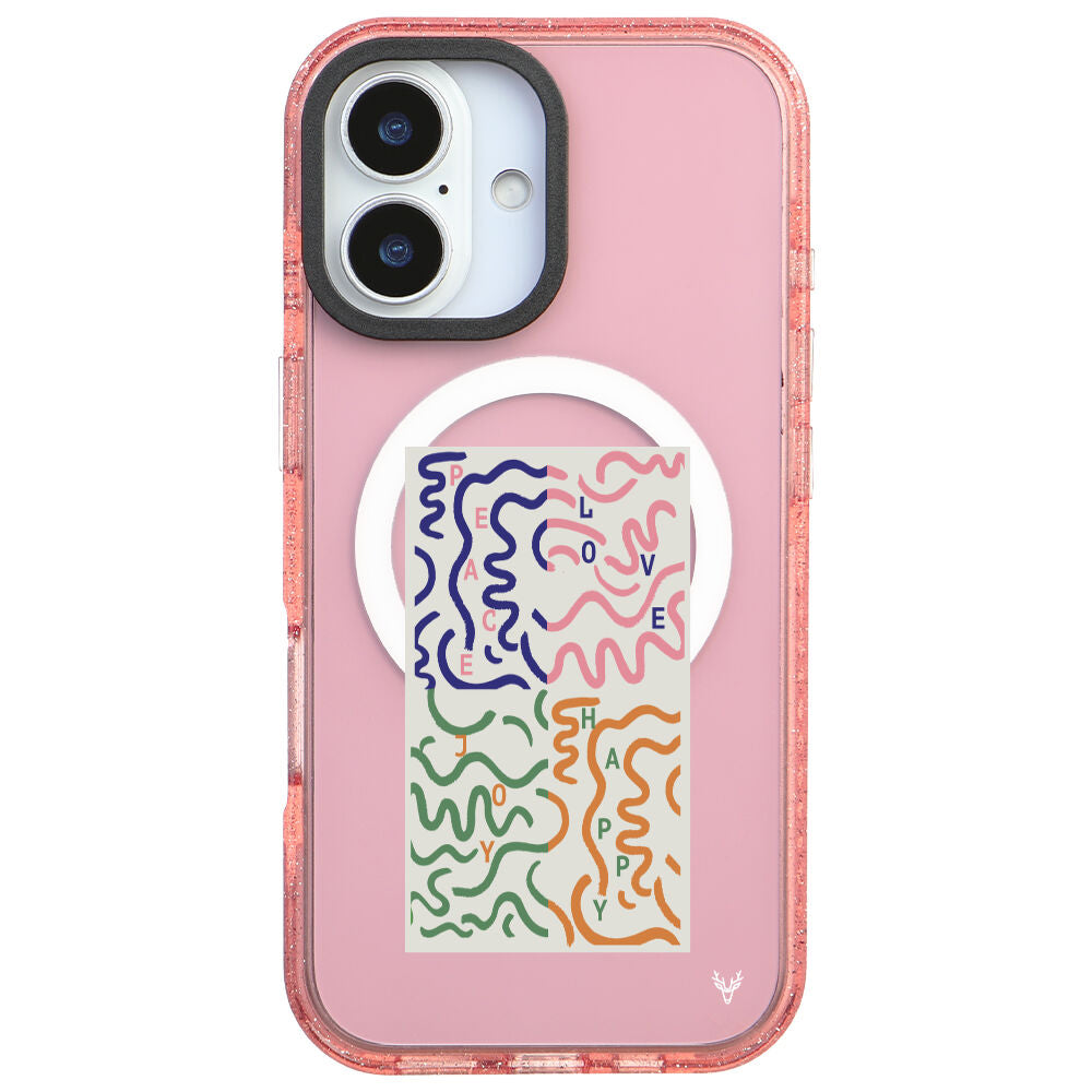 MagsafeliArtycaseSimliPembe