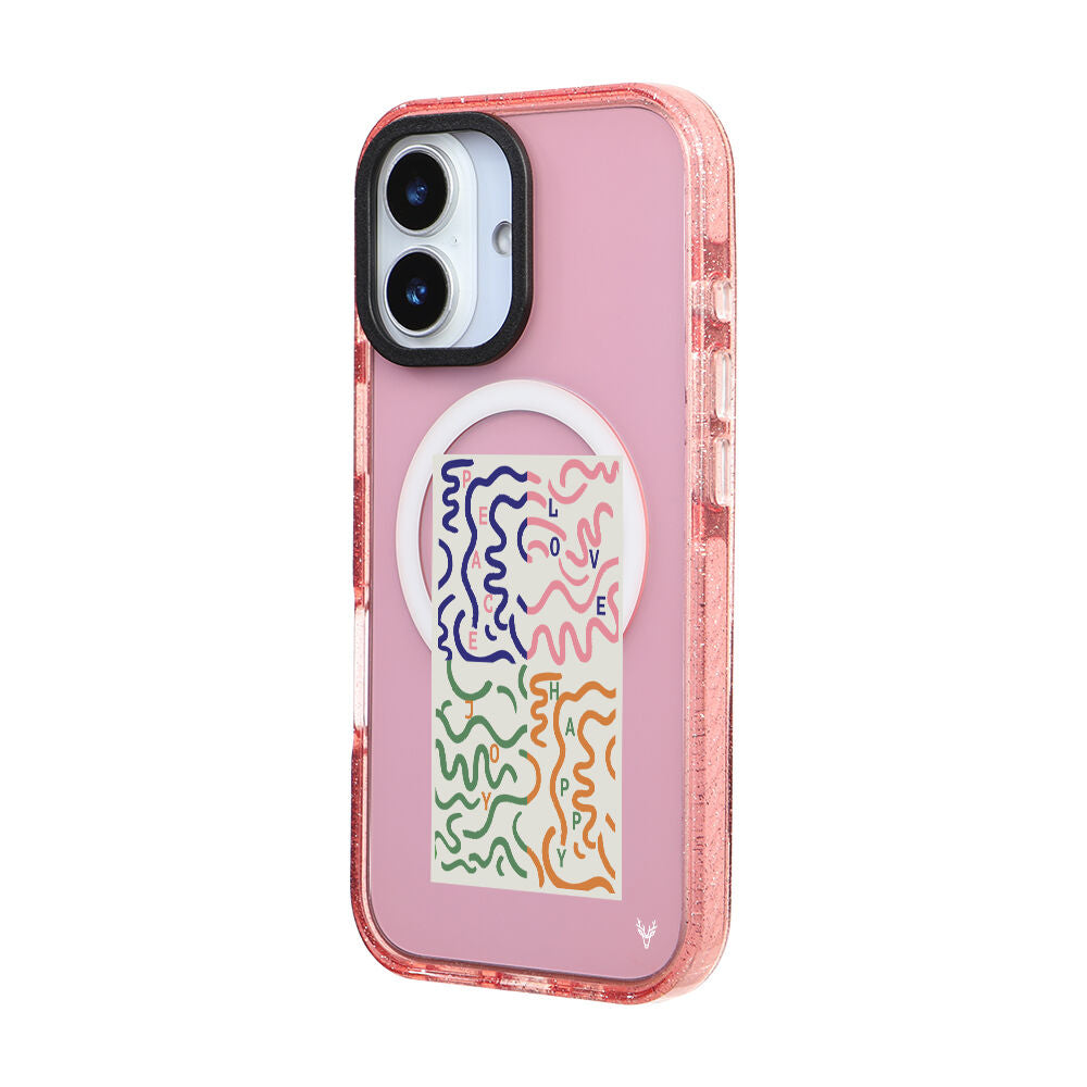 MagsafeliArtycaseSimliPembe