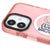 iPhone 17 Happy Love Telefon Kılıfı - Magsafeli Artycase - Simli Pembe