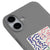 iPhone 17 Happy Love Telefon Kılıfı - Renkli Silikon - Gri