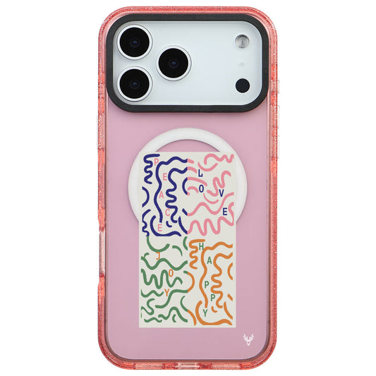 MagsafeliArtycaseSimliPembe