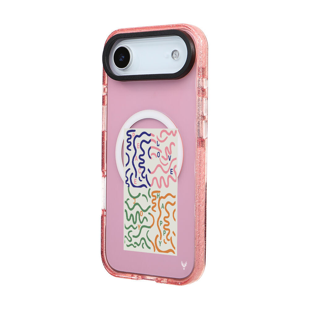 MagsafeliArtycaseSimliPembe