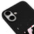 iPhone 16 Üçüncü Göz Telefon Kılıfı - Renkli Silikon - Siyah