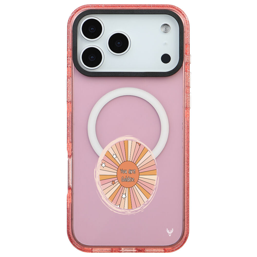 MagsafeliArtycaseSimliPembe