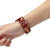 Apple Watch Red Band Kaplan Desenli Kordon - Rose Gold