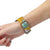 Apple Watch Yellow Band Shapes Desenli Kordon - Rose Gold