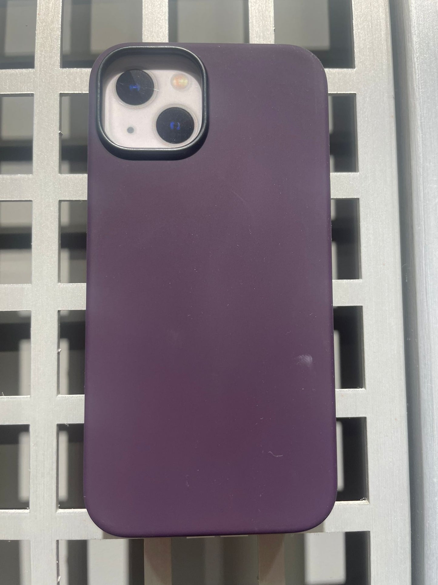 Apple iPhone 14 Plus Silikon Magsafe Case Derin Mor