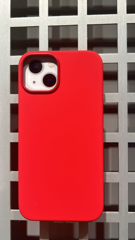 Apple iPhone 14 Plus Silikon Magsafe Case Kırmızı