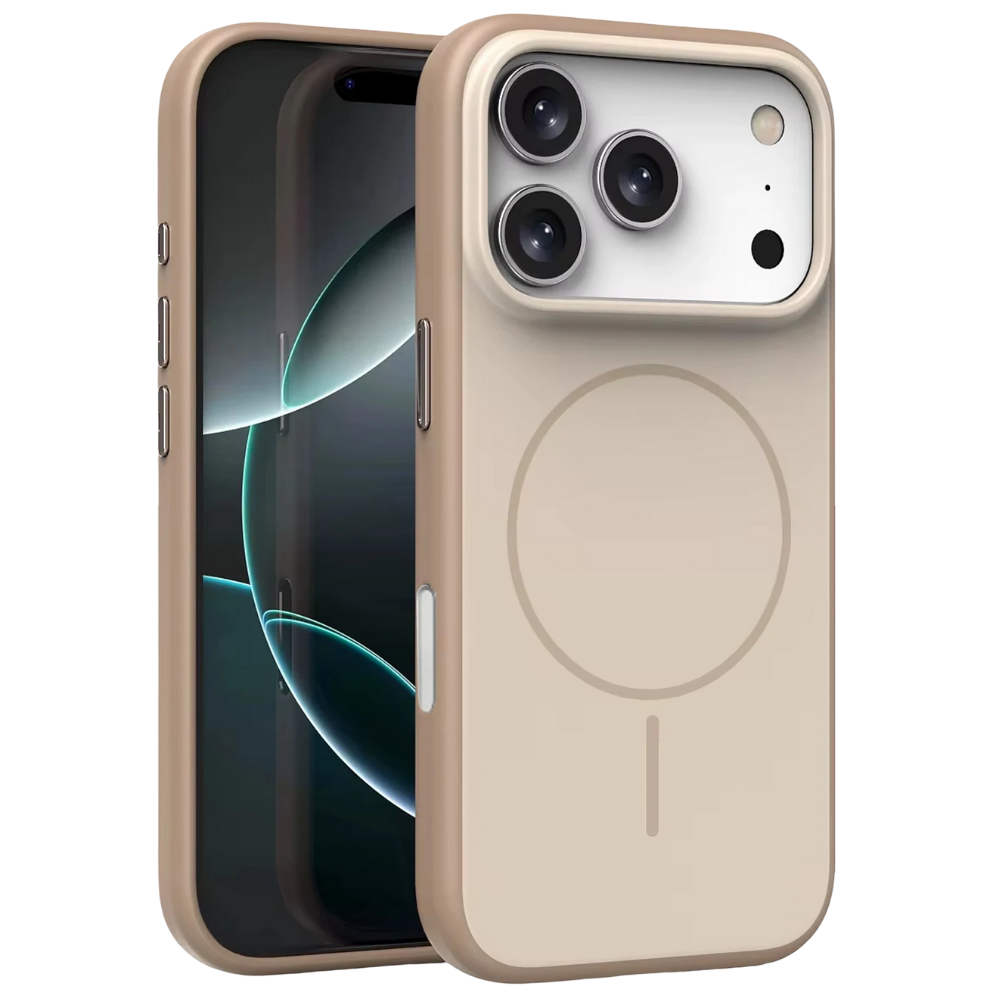 iPhone 17 Pro Neva Magsafe Telefon Kılıfı Krem