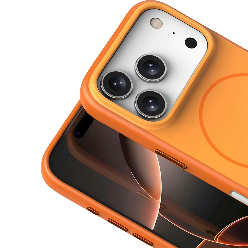 iPhone 17 Pro Neva Magsafe Telefon Kılıfı Turuncu
