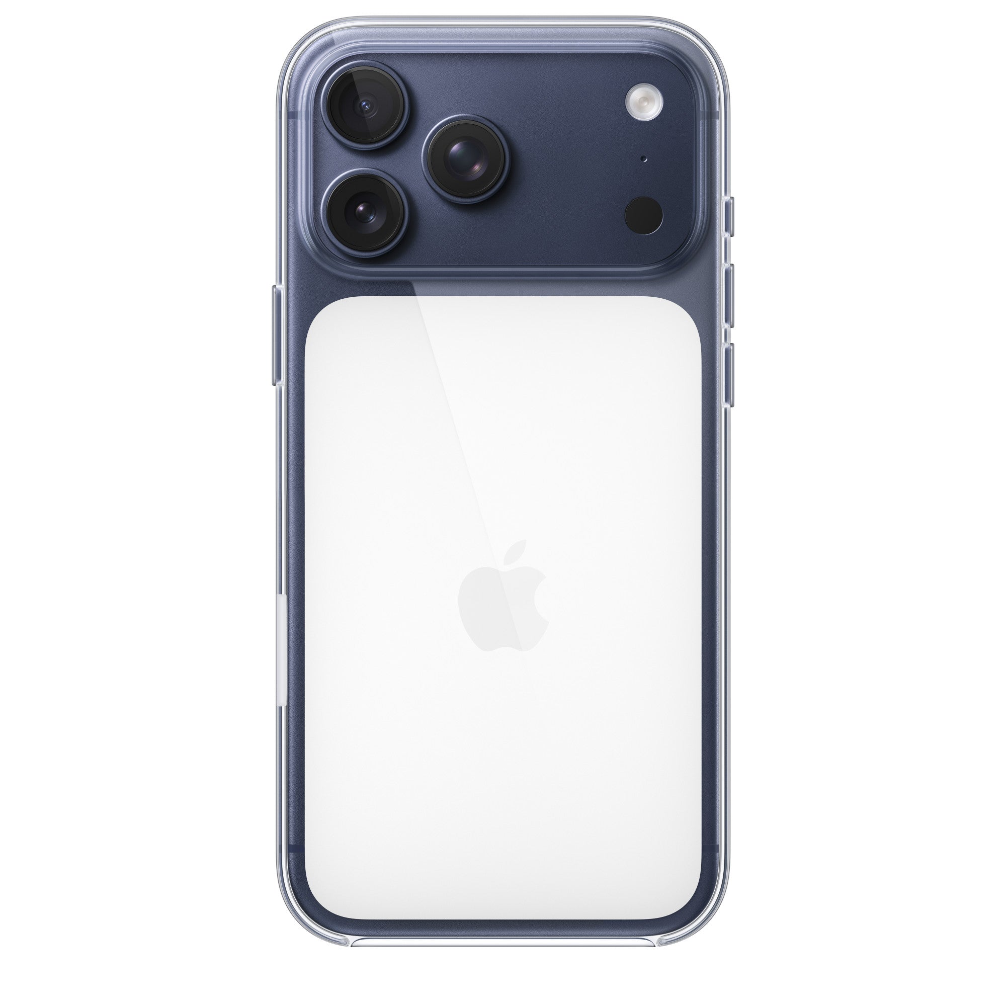 Apple iPhone 17 Pro Lansman Şeffaf Magsafe Telefon Kılıfı Beyaz