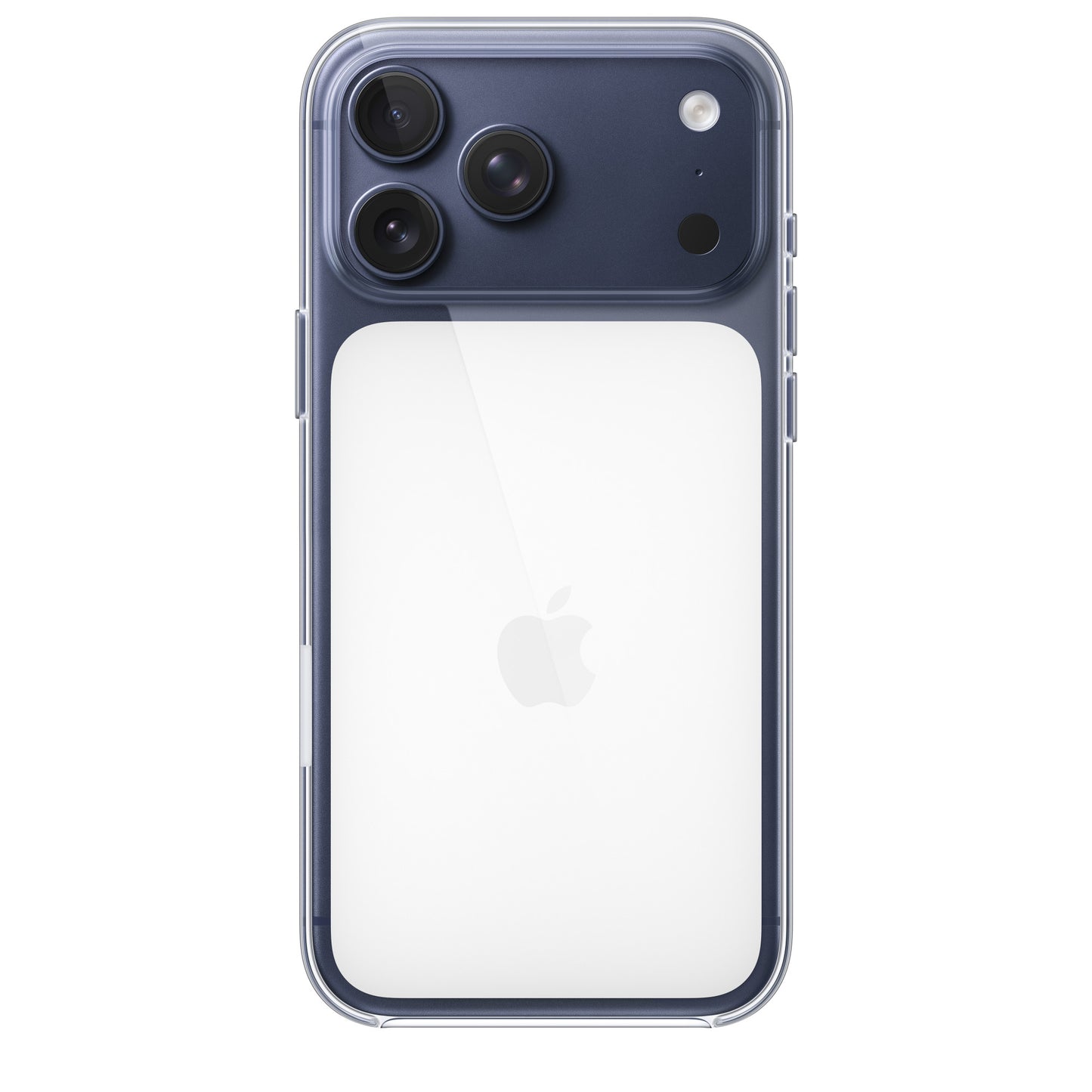 Apple iPhone 17 Pro Lansman Şeffaf Magsafe Telefon Kılıfı Beyaz