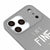 iPhone 17 Pro Fine Telefon Kılıfı - Renkli Silikon - Gri