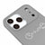 iPhone 17 Pro Pacman Telefon Kılıfı - Renkli Silikon - Gri