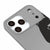 iPhone 17 Pro Max Half Dark Telefon Kılıfı - Renkli Silikon - Gri