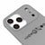 iPhone 17 Pro Gezegen Telefon Kılıfı - Renkli Silikon - Gri