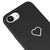 iPhone 17e Heart Telefon Kılıfı - Renkli Silikon - Siyah