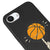 iPhone 16e Basketbol Topu Telefon Kılıfı - Renkli Silikon - Siyah