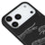 iPhone 17 Pro Max Çita Adımı Telefon Kılıfı - Renkli Silikon - Siyah