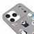 iPhone 17 Pro Penguen Halleri Telefon Kılıfı - Renkli Silikon - Gri