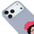 iPhone 17 Pro Frida Kahlo Portre Telefon Kılıfı - Renkli Silikon - Gri