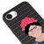 iPhone 17e Frida Kahlo Portre Telefon Kılıfı - Renkli Silikon - Siyah