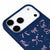 iPhone 17 Pro Ribbon Stars Telefon Kılıfı - Renkli Silikon - Lacivert