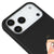 iPhone 17 Pro Max Slant Eyes Telefon Kılıfı - Renkli Silikon - Siyah