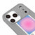 iPhone 17 Pro Alignment Telefon Kılıfı - Renkli Silikon - Gri