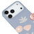 iPhone 17 Pro Flowers Design Telefon Kılıfı - Renkli Silikon - Gri