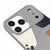 iPhone 17 Pro Max Painting Telefon Kılıfı - Renkli Silikon - Gri