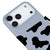 iPhone 17 Pro Max Dalmaçya Benekleri Telefon Kılıfı - Renkli Silikon - Gri