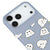iPhone 17 Pro Cute Ghost Telefon Kılıfı - Renkli Silikon - Gri