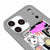 iPhone 17 Pro Max Anime Colage Telefon Kılıfı - Renkli Silikon - Gri