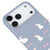 iPhone 17 Pro Max Cute Rabbits Telefon Kılıfı - Renkli Silikon - Gri