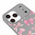 iPhone 17 Pro Pinky Ribbons Telefon Kılıfı - Renkli Silikon - Gri
