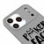 iPhone 17 Pro Poker Cat Face Telefon Kılıfı - Renkli Silikon - Gri