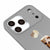 iPhone 17 Pro Caffeine Telefon Kılıfı - Renkli Silikon - Gri